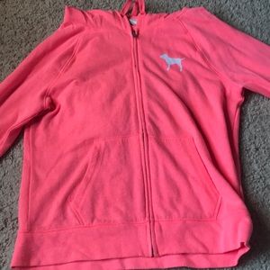 PINK zip up hoodie